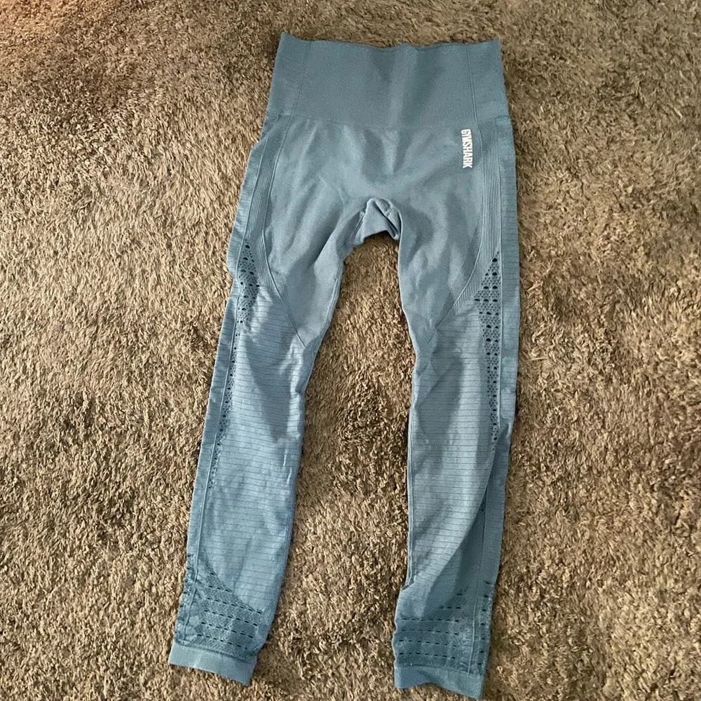 Gymshark light blue leggings - Picture 1 of 4